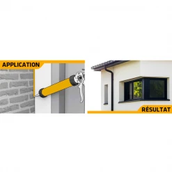 Mastic Acrylique Mastic Silicone Neutre Menuiseries SikaSeal 109 Transparent 300 Ml 9 Mastic Acrylique Mastic Silicone Neutre Menuiseries SikaSeal 109 Transparent 300 Ml -Chimique Soldes Boutique application resultat sikase