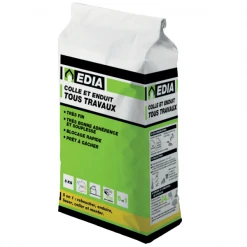 Enduits Colle Enduit Tous Travaux Intérieurs Edia Prête à Gâcher Sac De 5 Kg