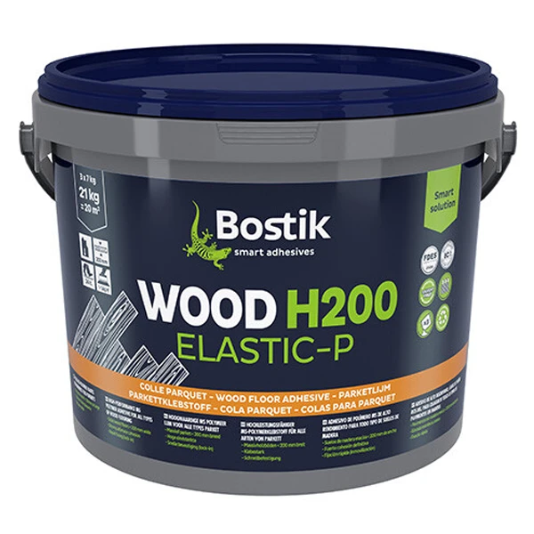 Colle Multi-usage Colle Parquet MS Polymère Wood H200 Elastic-P Bostik Seau 21kg 3 X 7kg 1 Colle Multi-usage Colle Parquet MS Polymère Wood H200 Elastic-P Bostik Seau 21kg 3 X 7kg