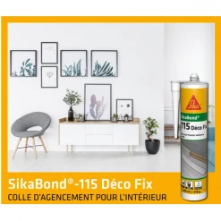 Colle Multi-usage Colle SikaBond 115 Déco Fix Blanc Cassé Intérieur 290 Ml -Chimique Soldes Boutique colle sikabond 115 deco2