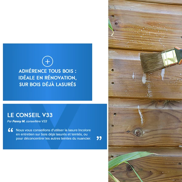 Lasure Pour Bois Lasure Classique V33 Bois Neufs Anciens Tenue 4 Ans Incolore Satin 5L 1 Lasure Pour Bois Lasure Classique V33 Bois Neufs Anciens Tenue 4 Ans Incolore Satin 5L