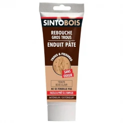 Sinto Enduits Enduit Rebouchage Trous Fissures Bois Prêt à L'emploi Bois Clair 330gr