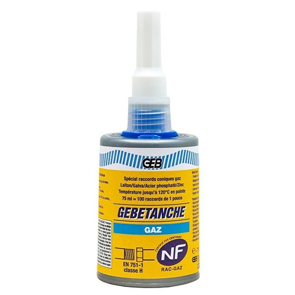 Etanchéité Pour Filetage Résine étanchéité Raccords Filetés Métalliques Gebetanche Gaz 75 Ml 1 Etanchéité Pour Filetage Résine étanchéité Raccords Filetés Métalliques Gebetanche Gaz 75 Ml