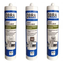 Mastic Acrylique Joint Et Fissure Obra - Cartouche De 300 Ml - Blanc 11 Mastic Acrylique Joint Et Fissure Obra - Cartouche De 300 Ml - Blanc -Chimique Soldes Boutique mastic acrylique fissure co