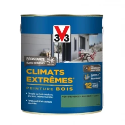 Peinture Exterieure Bois Peinture Bois Extérieurs V33 Climats Extrêmes Vert Provence Satin 500ml 11 Peinture Exterieure Bois Peinture Bois Extérieurs V33 Climats Extrêmes Vert Provence Satin 500ml -Chimique Soldes Boutique peinture bois vert provence