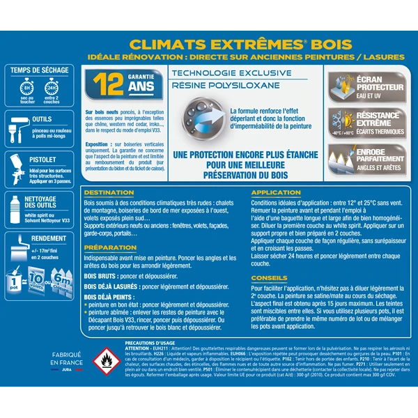 Peinture Exterieure Bois Peinture Bois Climats Extrêmes Satin Rouge Basque 2 L V33 107561 1 Peinture Exterieure Bois Peinture Bois Climats Extrêmes Satin Rouge Basque 2 L V33 107561