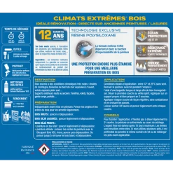 Peinture Exterieure Bois Peinture Bois Climats Extrêmes Mat Anthracite 500 Ml V33 106596