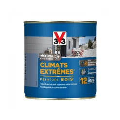 Peinture Exterieure Bois Peinture Bois Extérieurs V33 Climats Extrêmes Bleu Provence Satin 500ml -Chimique Soldes Boutique satin bleu provence 500ml