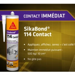 Colle Multi-usage Colle SikaBond 114 Contact Beige Pour Intérieur 300 Ml -Chimique Soldes Boutique sikabond 114 contact2