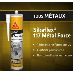 Colle Multi-usage Colle Sikaflex 117 Métal Force Intérieur Extérieur 290 Ml -Chimique Soldes Boutique sikaflex 117 metal 2
