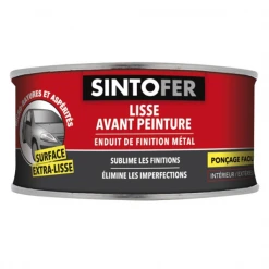 Mastic Et Préparation Support Enduit Finition Métal Ponçage Facile Sinto Fer Boîte 170 Ml
