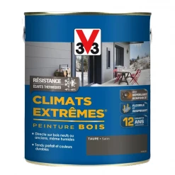 Peinture Exterieure Bois Peinture Bois Extérieurs V33 Climats Extrêmes Taupe Satin Pot 2L 8 Peinture Exterieure Bois Peinture Bois Extérieurs V33 Climats Extrêmes Taupe Satin Pot 2L -Chimique Soldes Boutique taupe satin 2l v33