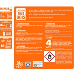 Lasure Pour Bois Lasure Classique V33 Bois Neufs Anciens Tenue 4 Ans Chêne Foncé Satin 1L -Chimique Soldes Boutique v33 infos produits 3