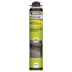 Mousse Expansive Polyuréthane Mousse Expansive PU Pistolable Edia Aérosol 750ml Prêt à L'emploi Beige -Chimique Soldes Boutique visuelprincipal 1001181