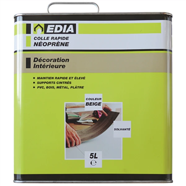 Colle Néoprène Et Dilluant Colle Rapide Néoprène Edia Tous Types Supports Beige Bidon 5 Litres 1 Colle Néoprène Et Dilluant Colle Rapide Néoprène Edia Tous Types Supports Beige Bidon 5 Litres