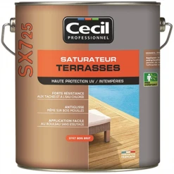 Traitement Du Bois Saturateur Terrasse Bois SX725 Cecil Professionnel Cèdre Gris Mat 5L 5 Traitement Du Bois Saturateur Terrasse Bois SX725 Cecil Professionnel Cèdre Gris Mat 5L -Chimique Soldes Boutique visuelprincipal 820009